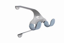 Load image into Gallery viewer, Cactus Tongue SSL Roadie bike hanger with grey leather sleeves.