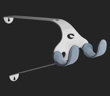 Load image into Gallery viewer, UNI-X bike hanger with grey sleeve on a black background