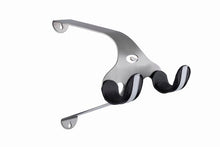 Load image into Gallery viewer, Cactus Tongue SSL Roadie bike hanger with black and white leather sleeves.
