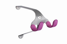 Load image into Gallery viewer, Cactus Tongue SSL Roadie bike hanger with pink leather sleeves.
