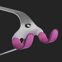 Load image into Gallery viewer, Cactus Tongue SSL bike hanger with pink leather sleeves
