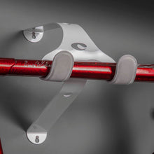 Load image into Gallery viewer, Cactus Tongue UNI-XR road bike hanger holding a Colnago C64 frozen red finished bike
